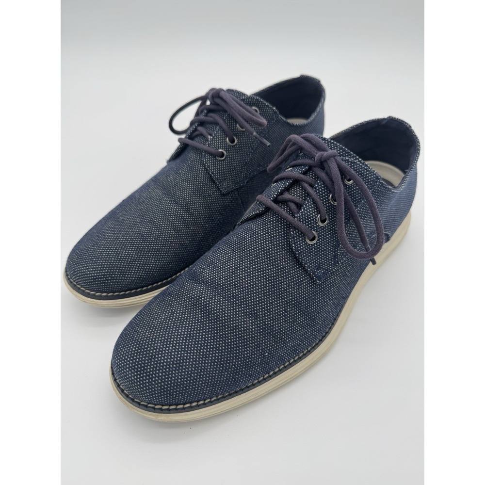 Cole Haan Oxford‎ Sneakers Black Knit Casual Shoes Men's 10.5 Lace Up